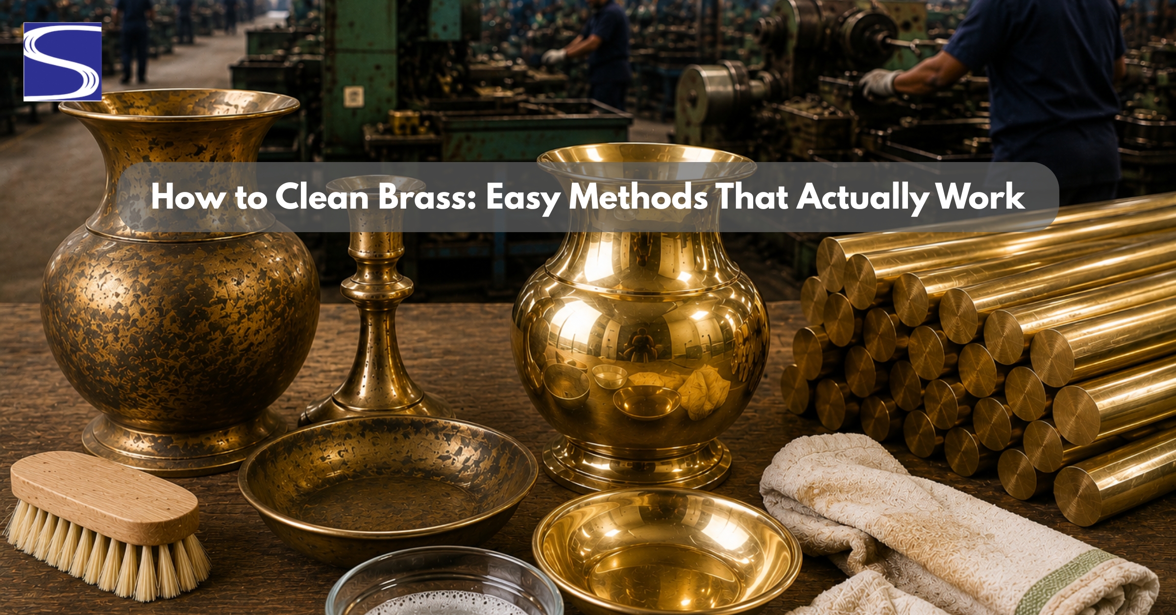 how to clean brass